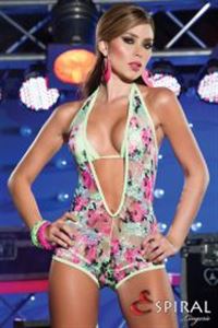 Immagine di Combi short 3 pièces Floral ESPIRAL 