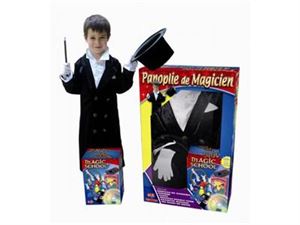 Picture of OID MAGIC - Costume 100 tours + dvd 8-10 ans Panoplie de magicien avec manteau, chemise, gants, chapeau magique, plus de 100 tours de magie avec ... »  