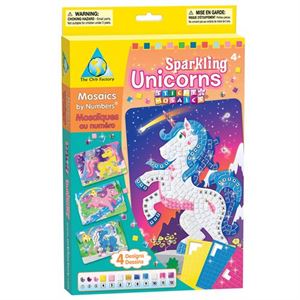 Immagine di Orb Factory Loisir Créatif Sticky Mosaics Sparkling Licornes Age minimum 4 ans