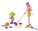 Изображение Barbie - MATTEL - BARBIE PROMENADE DES CHIENS  Poupée  3 ans 