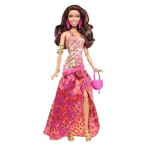 Mattel - Poupée Barbie Fashionistas Robe de soirée - Métisse Y7498