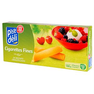 Image de Biscuits cigarettes P'tit Déli Fines 180g