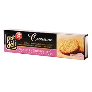 Image de Biscuits croustine P'tit Déli Meringue noisette 100g