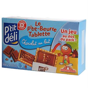 Immagine di Biscuit P'tit Déli P'tit Beurre Tablette chocolat lait 250g