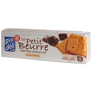 Immagine di Biscuit P'tit Déli Petit Beurre Pépites chocolat x24 200g