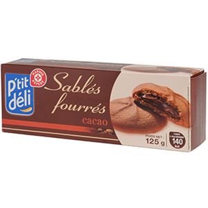 Immagine di Biscuits P'tit Déli Sablés Fourrés cacao 125g