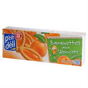 Image de Biscuits barquette P'tit Déli Abricot 120g