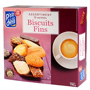 Изображение Assortiment biscuits P'tit Déli 15 variétés 750g