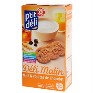 Immagine di Biscuits Déli Matin P'tit Déli Miel pépites chocolat 400g