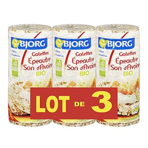 Immagine di Galettes Bjorg Epeautre son d'avoine 3x130g