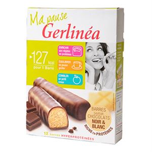 Image de Barres régime Gerlinéa Chocolat hyperprotéinées 372g