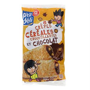 Immagine di Crépes Fourrées P'tit Déli Céréales et chocolat 256g