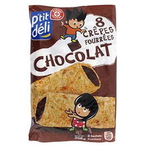 Immagine di Crêpes P'tit déli fourrés Chocolat x8