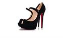 Immagine di Louboutin Bana Veau Velours 140 mm