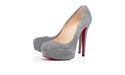 Immagine di Louboutin Bianca Veau Velours 140 mm