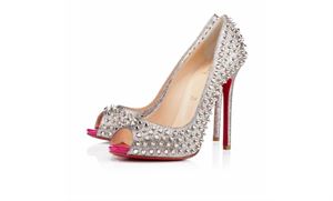 Picture of Louboutin Flo Spikes Glitter 120 mm