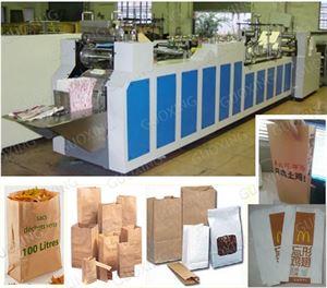 Immagine di Automatic High Speed Food Paper Bag Making Machine (GX-300R)